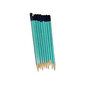 Lot of 10 Tupperware Pencils Retro Thin Home Parties Blue Sharpened Made in USA